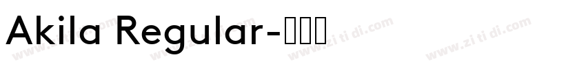 Akila Regular字体转换
